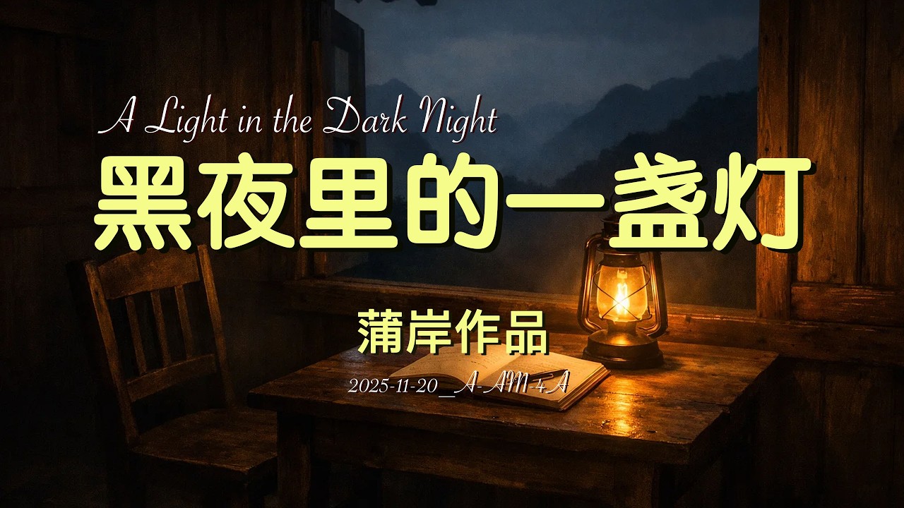 《黑夜里的一盏灯》A Light in the Dark Night_2025-11-20_A-AM-4A.