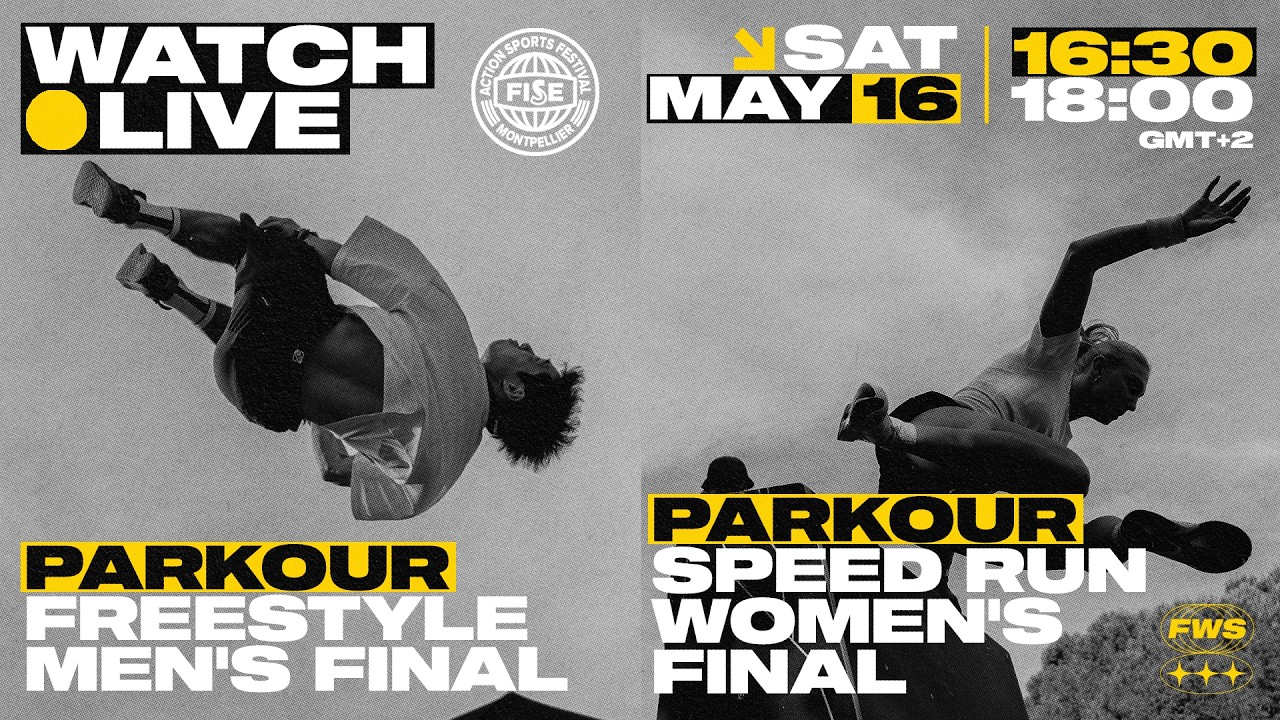 ПРЯМАЯ ТРАНСЛЯЦИЯ FISE MONTPELLIER 26 | ФИНАЛ PARKOUR Freestyle среди мужчин и ФИНАЛ Speed Run ср...