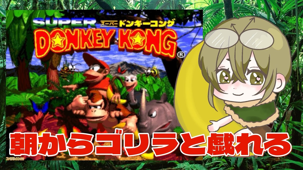 【顔出し】#ドンキーコング 　朝と言えば朝。やるよ！！！！！！！！！！【#雑談】#初見さん大歓迎