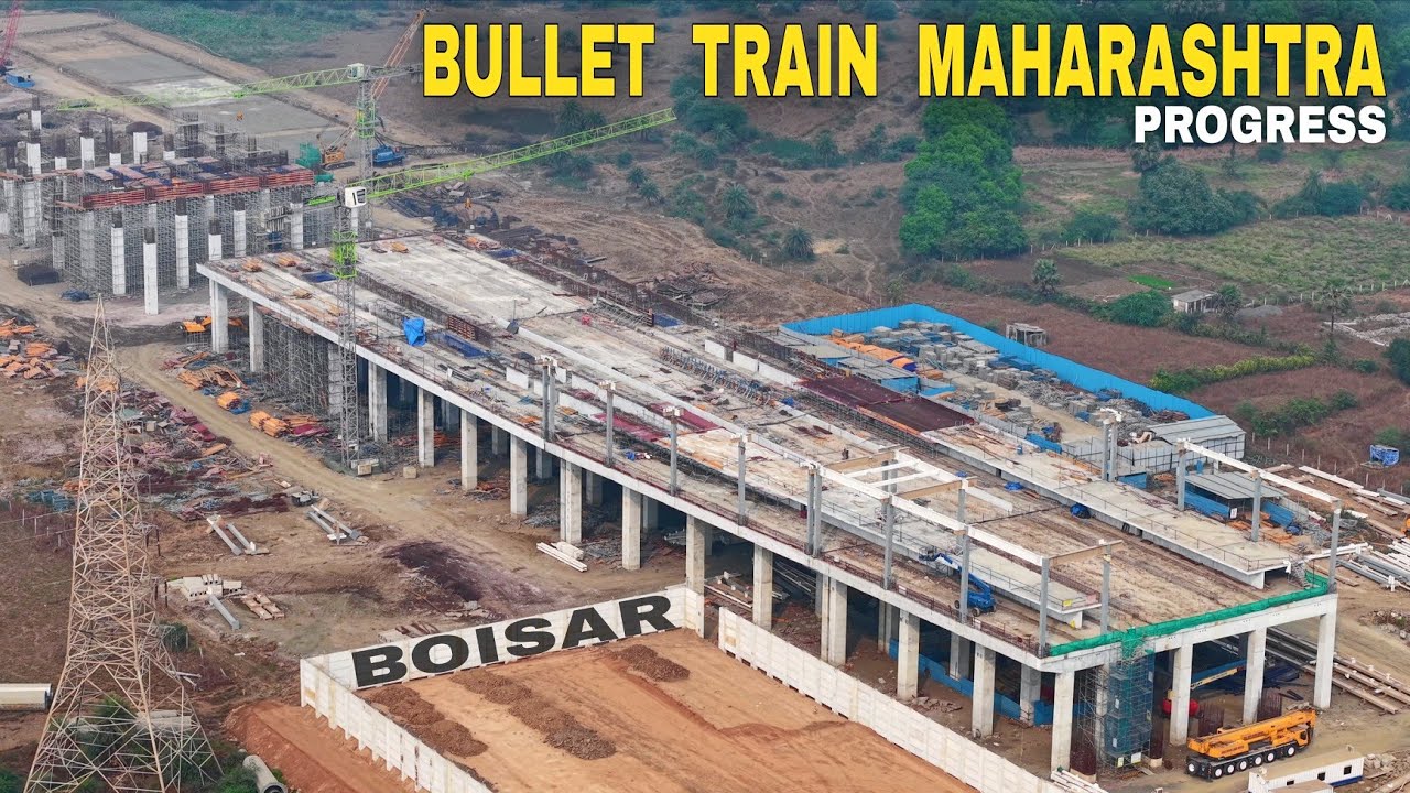 Bullet Train Maharashtra Progress || BOISAR Bullet Train Station Update #maharashtra 