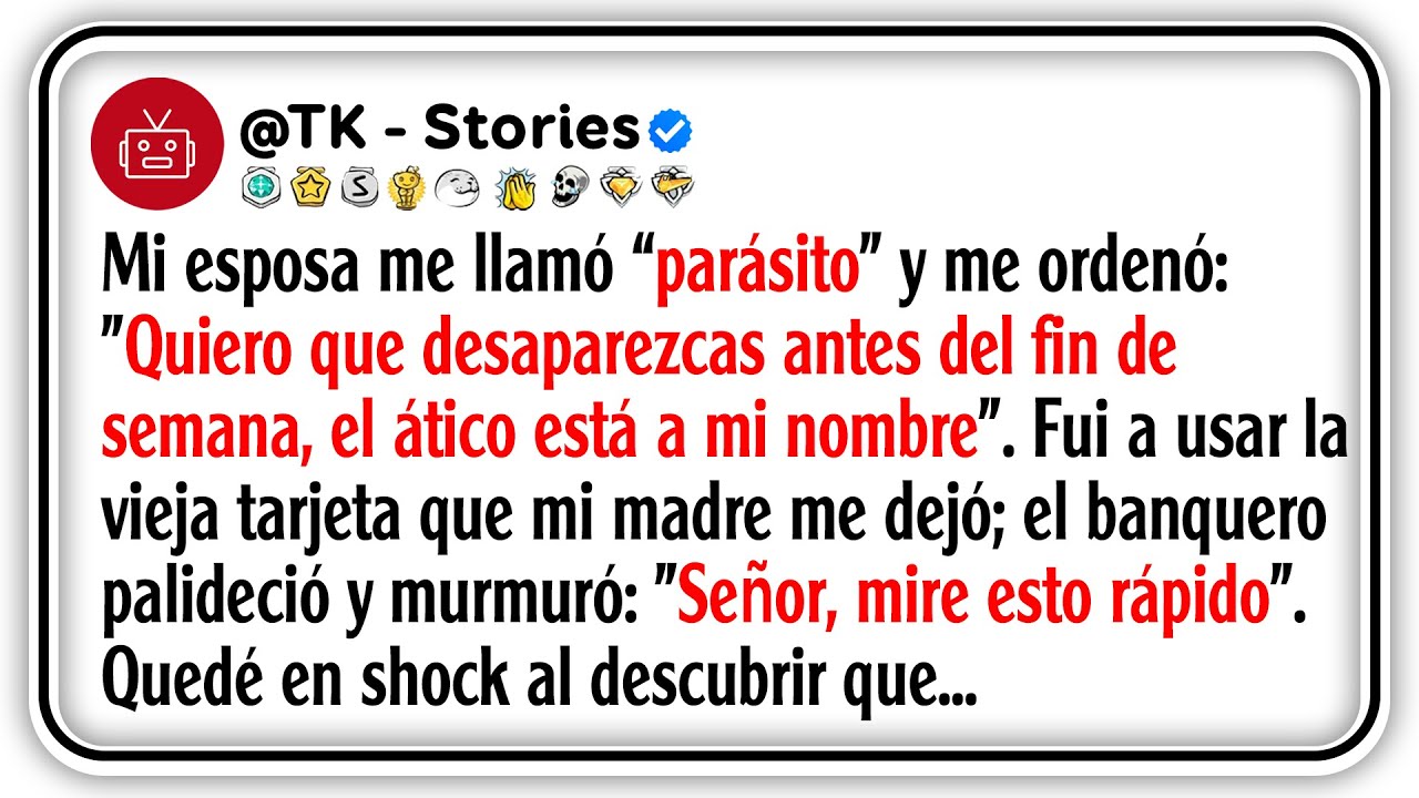 Mi esposa me llamó “parásito” y me ordenó: 