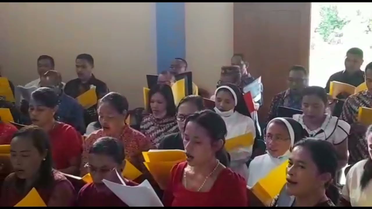 MARI KITA SEMUA BERGEMBIRA (M.W. Pitts) #MBSB Choir, Wae Sambi - Labuan Bajo #Lagu Misa #Kor Paska