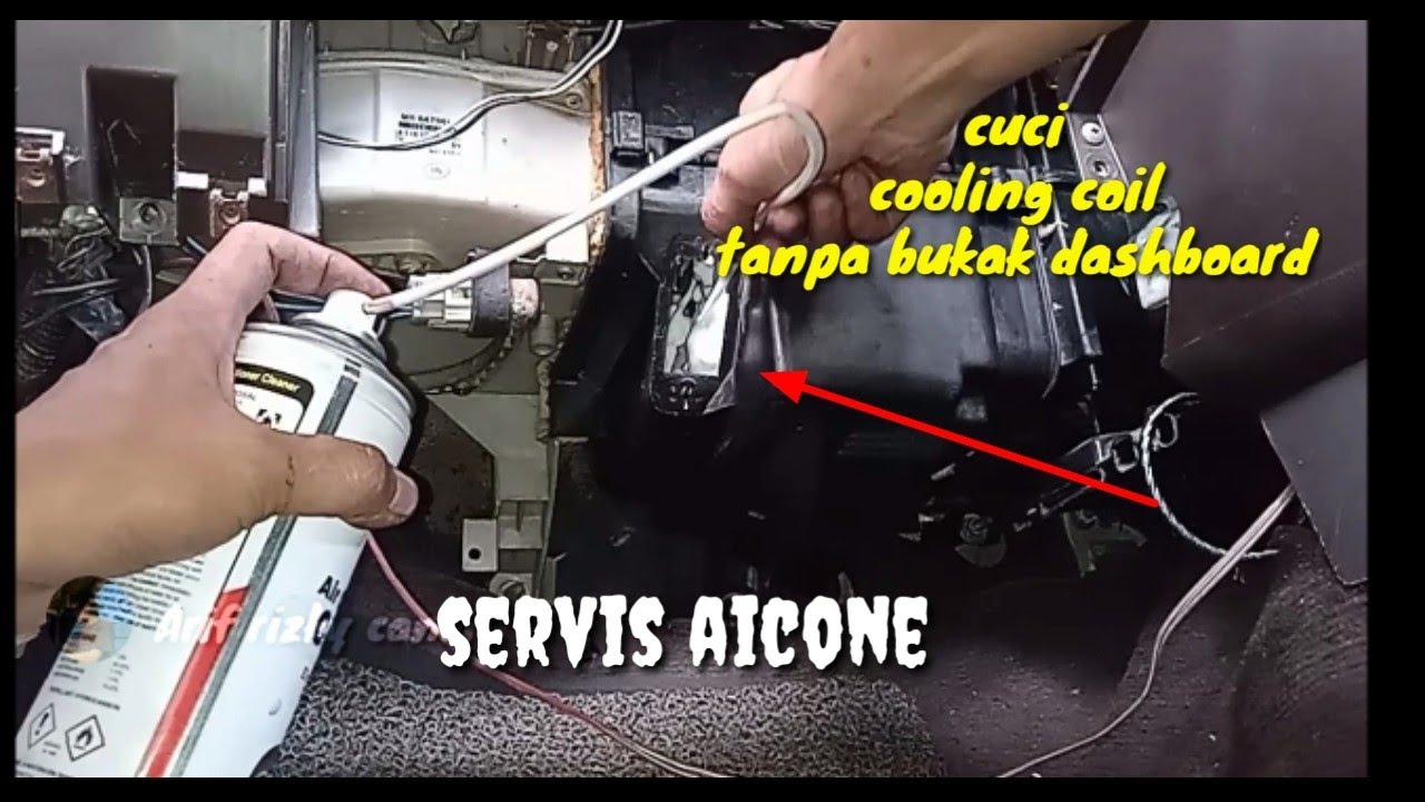 cara cuci cooling coil tanpa buka dashboard#honda #produa #proton #kereta