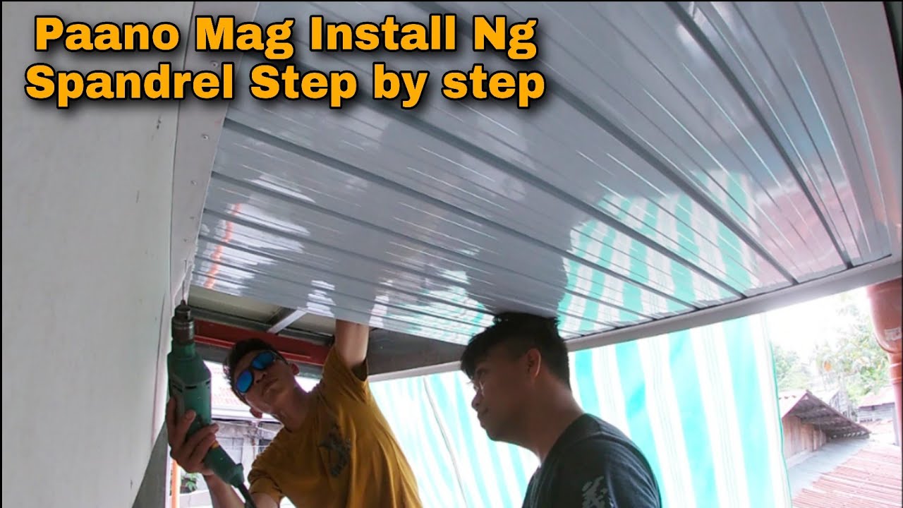 Paano Mag Install Ng Spandrel step by step + Natapos na ang Kisame Sa Roxas Proj.