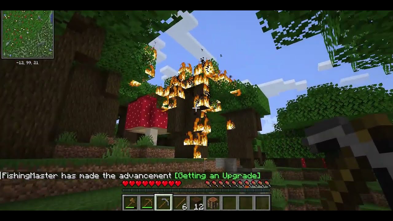 “Minecraft single-player gameplay – part 1.”