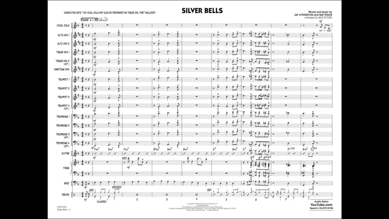 Silver Bells arranged by Rick Stitzel