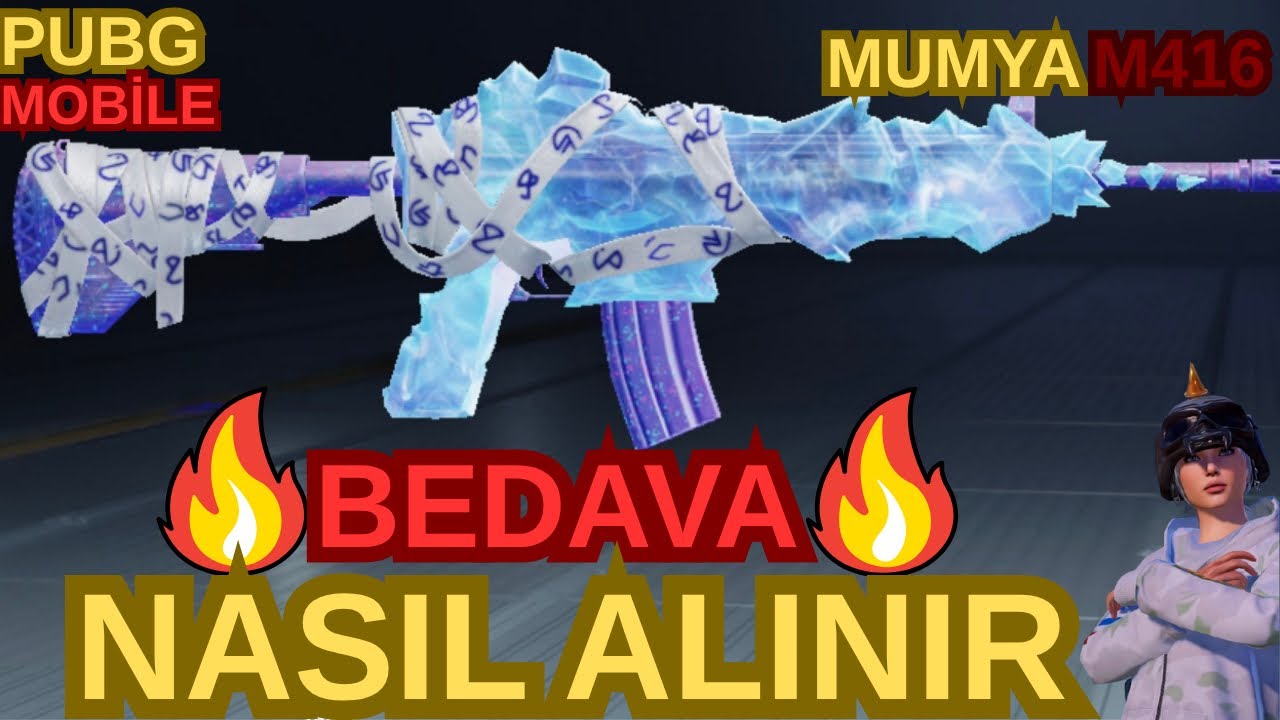 BEDAVA MUMYA M416 %100 GERÇEK NASIL ALINIR PUBG MOBİLE