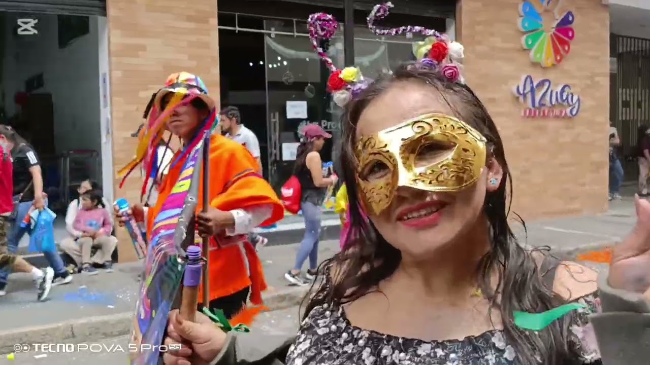 CARNAVALAZO DESFILE EN LA CIUDAD DE CUENCA ECUADOR 14 DE FEBRERO 2026🏞️