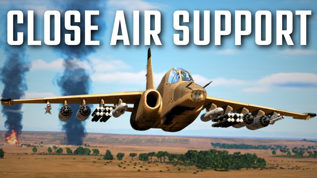 Destroying Insurgent Tanks & IFVs in a CAS Run with SU-25T in this Flight Sim!