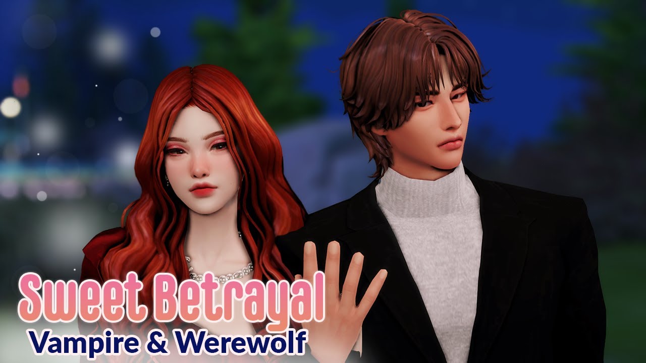 Vampire and Werewolf Love Story (Part 1/2)🌕❤️ | Sweet Betrayal | Sims 4 University Love Story