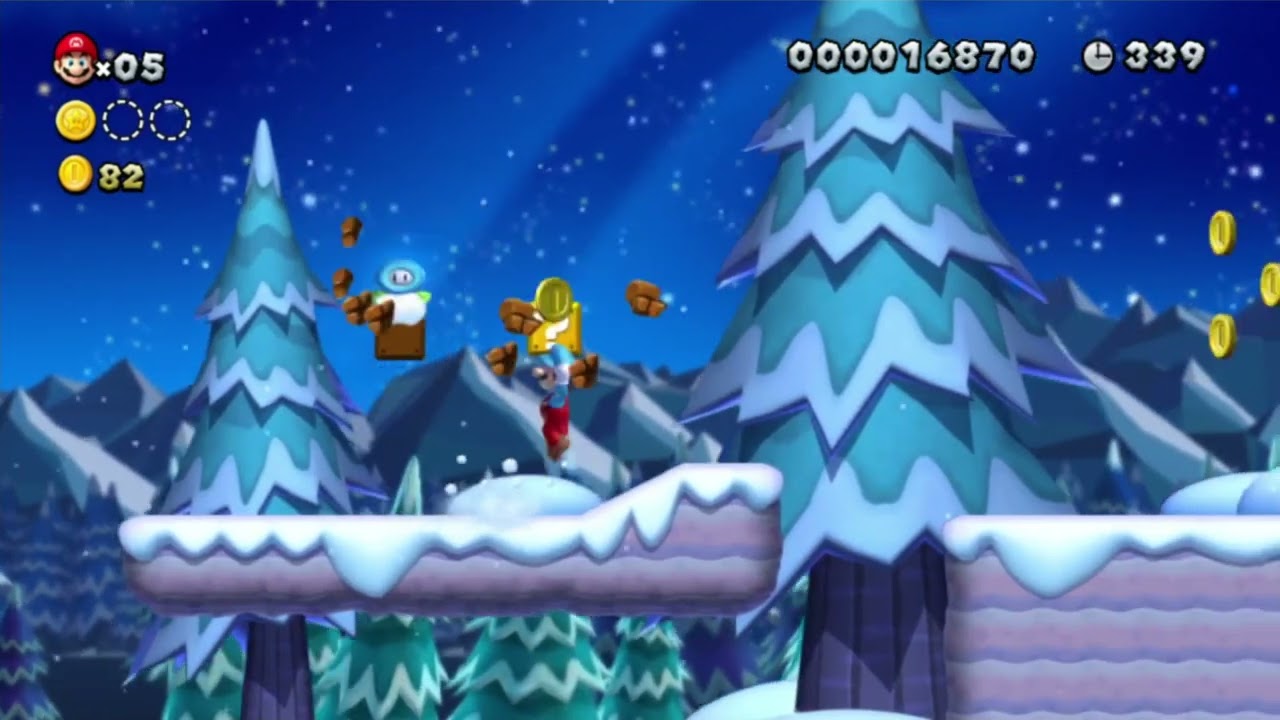 NSMBU Custom Level: Glacial Grove