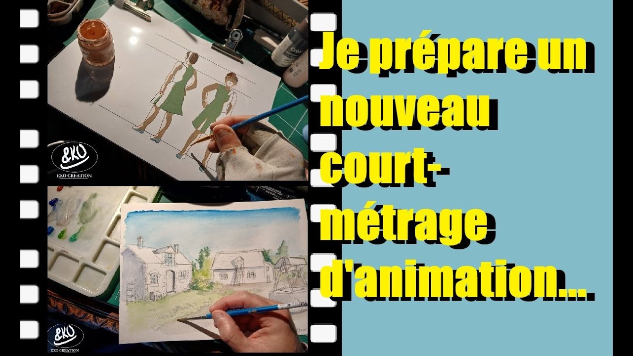Je prépare un nouveau film d'animation sur cellulos!