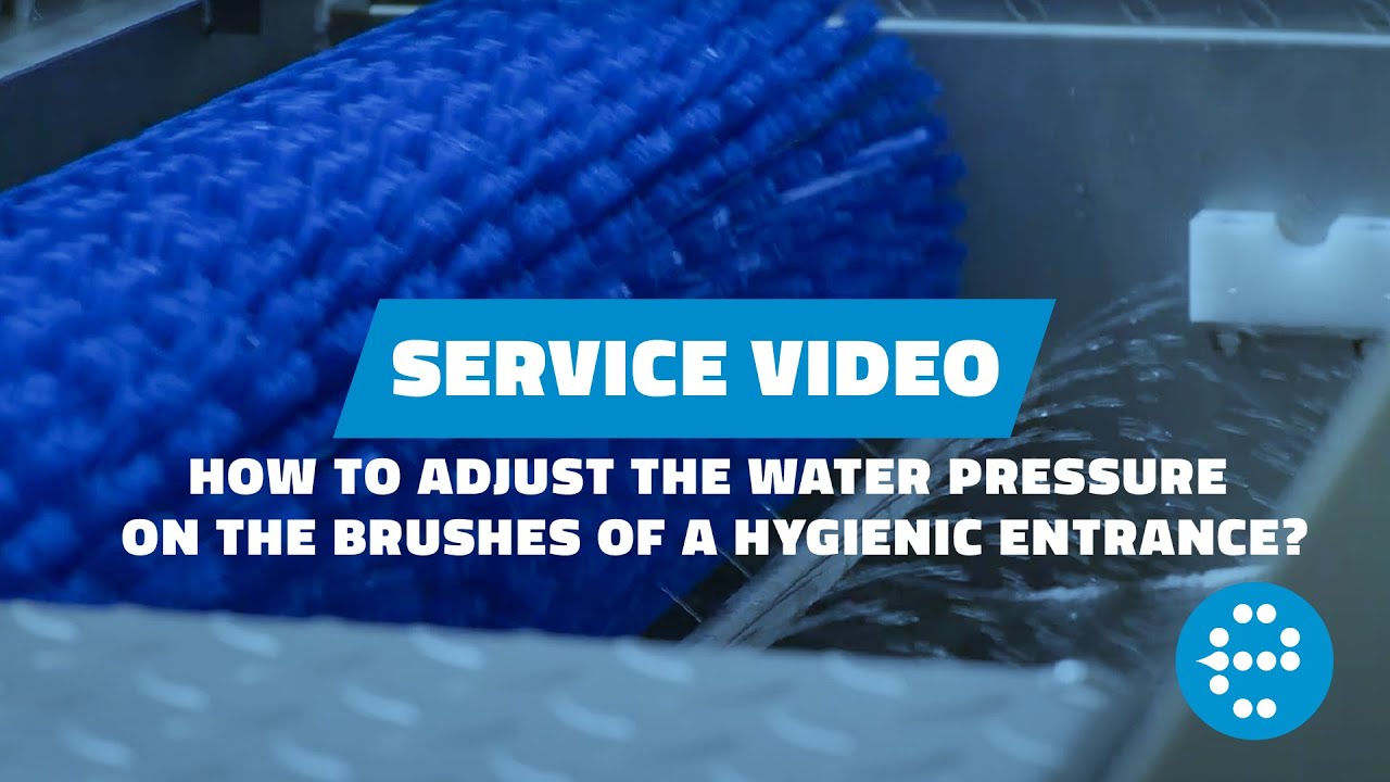 How to Adjust the Water Pressure on the Brushes of your Hygienic Entrance? | Elpress