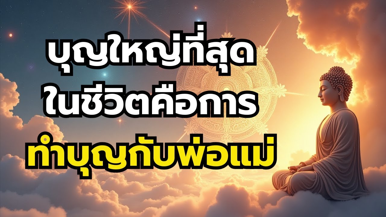 บุญใหญ่ที่สุดในชีวิตคือการทำบุญกับพ่อแม่