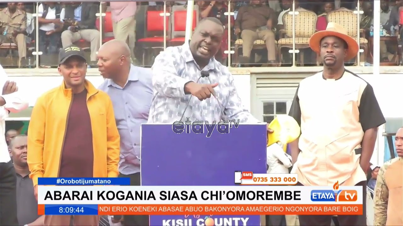 Political talks during the official Launch of Heavy Road Construction Machinery