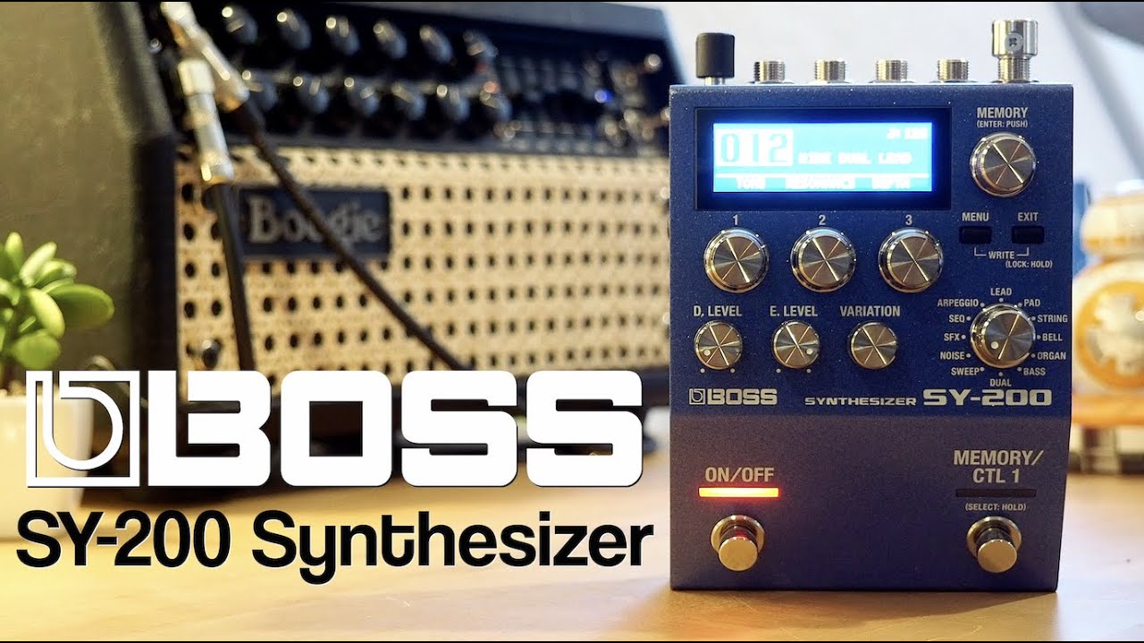 Boss // SY-200 Synthesizer (Stereo Demo)
