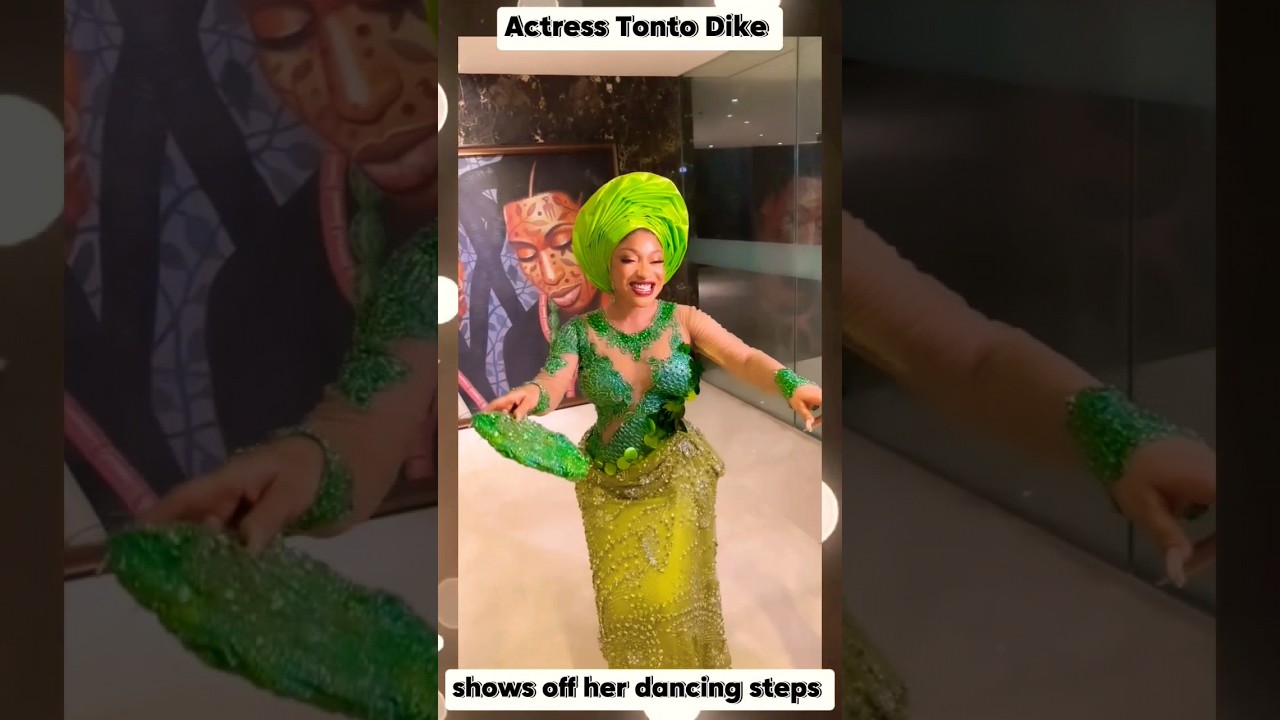 Actress Tonto Dike can dance, yes or no?#viral #shorts #short  #tontodikeh