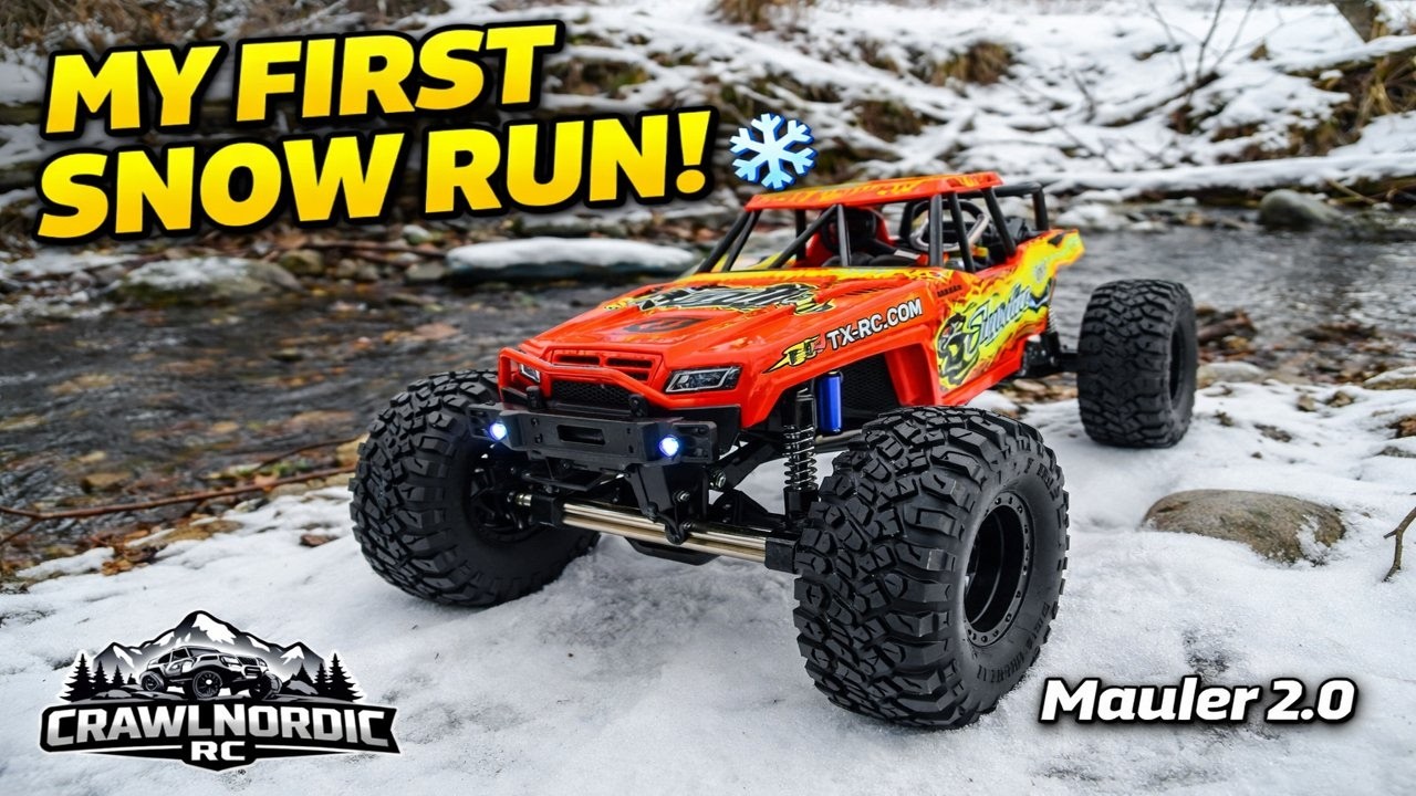 Beginner RC Crawler First Snow Run! FTX Mauler 2.0