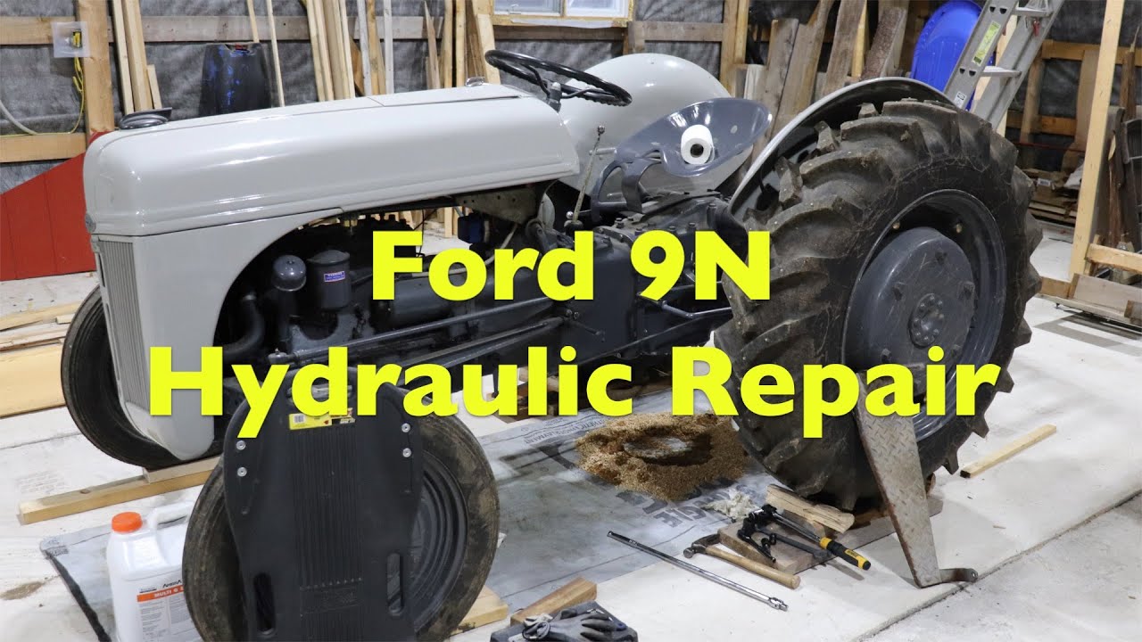 Как устранить утечку в гидравлике на моём тракторе Ford 9N (старинном)