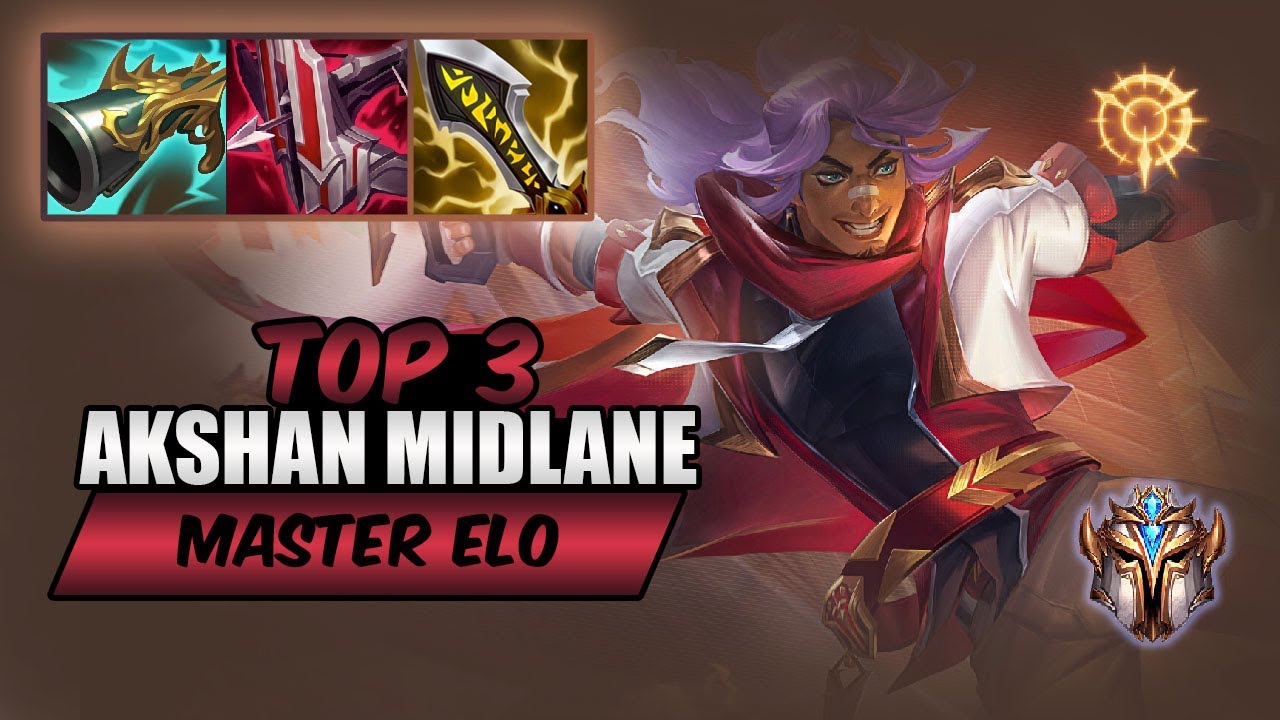 Wild Rift AKSHAN TOP 3 - S13 rank game + build