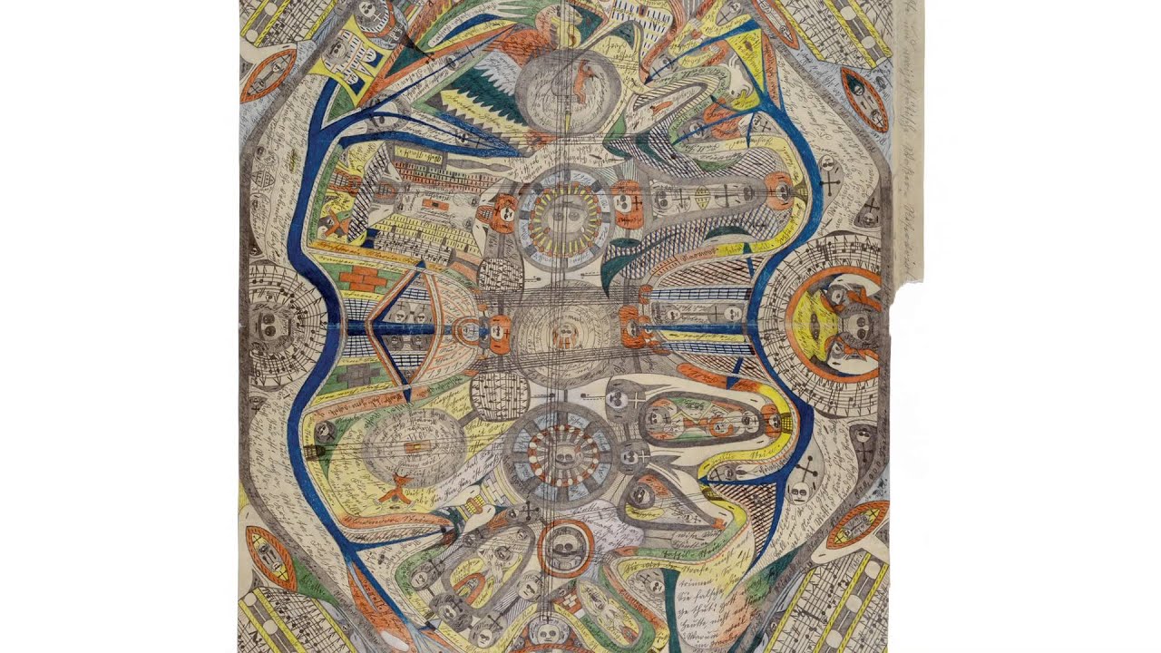 Adolf Wölfli, General=View of the Island Neveranger, 1911