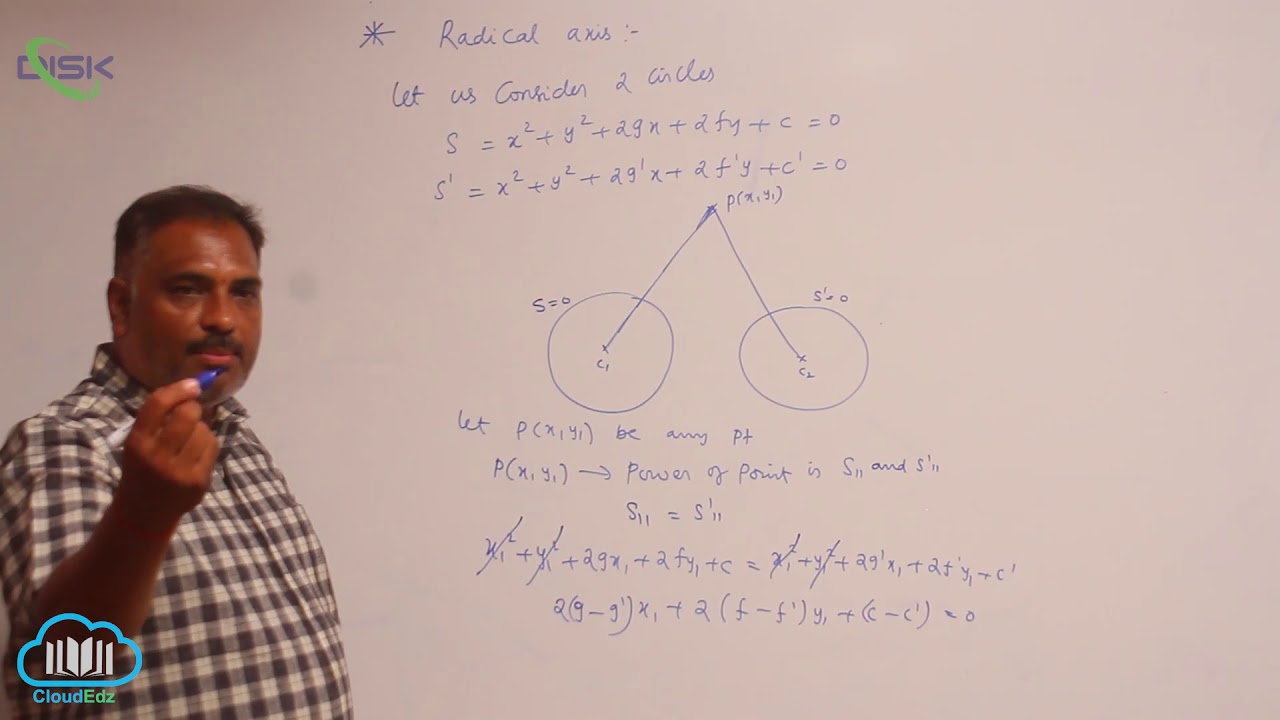 Radical axis of two circles || Radical axis of two circles || Disk Telangana