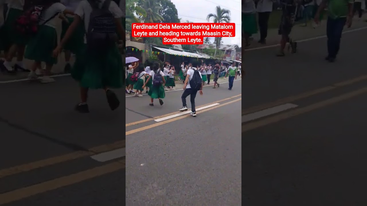 Philippines Looper Ferdinand Dela Merced warmly welcomed in Leyte. 