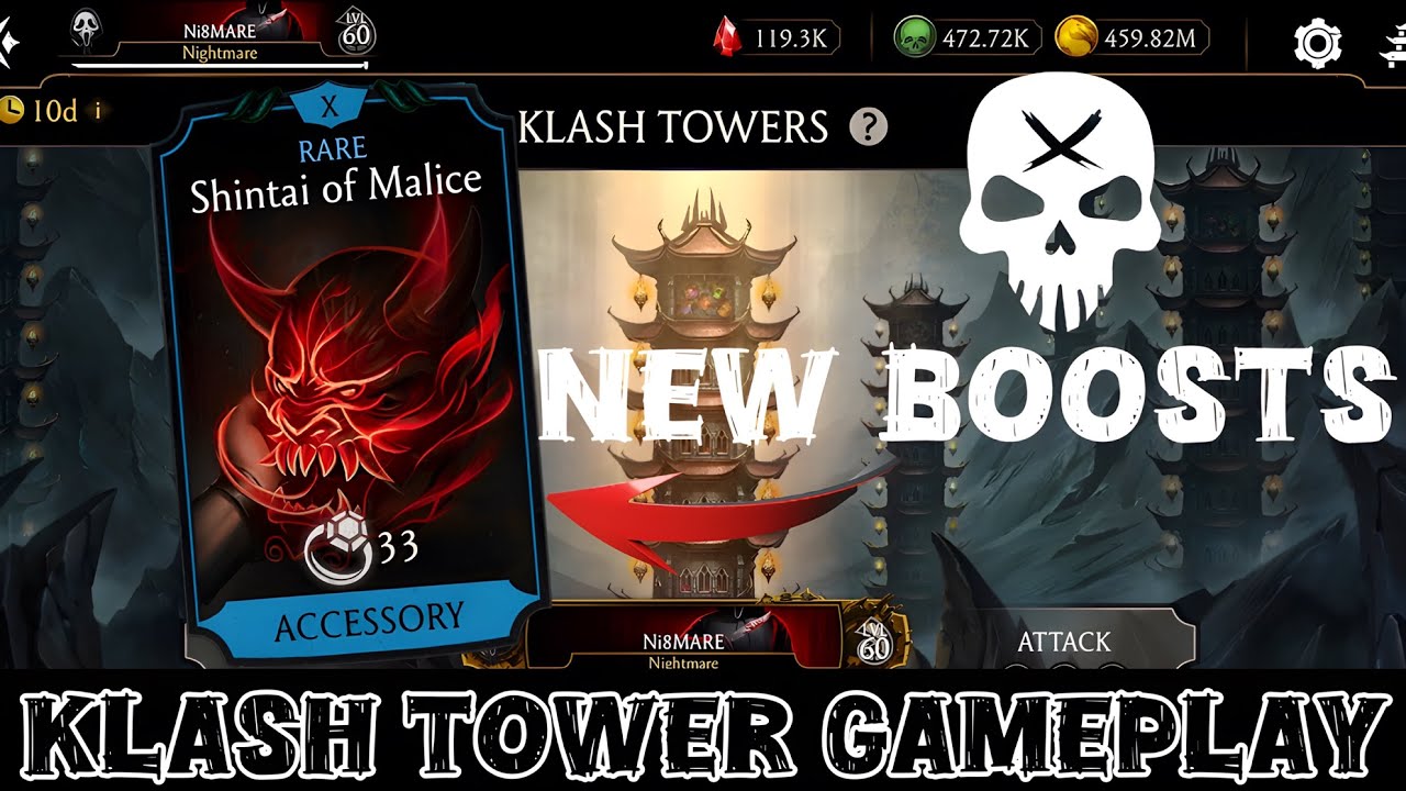 Testing Shintai of Malice New Damage Boosts | MK Mobile Klash Tower Deathmark Gameplay