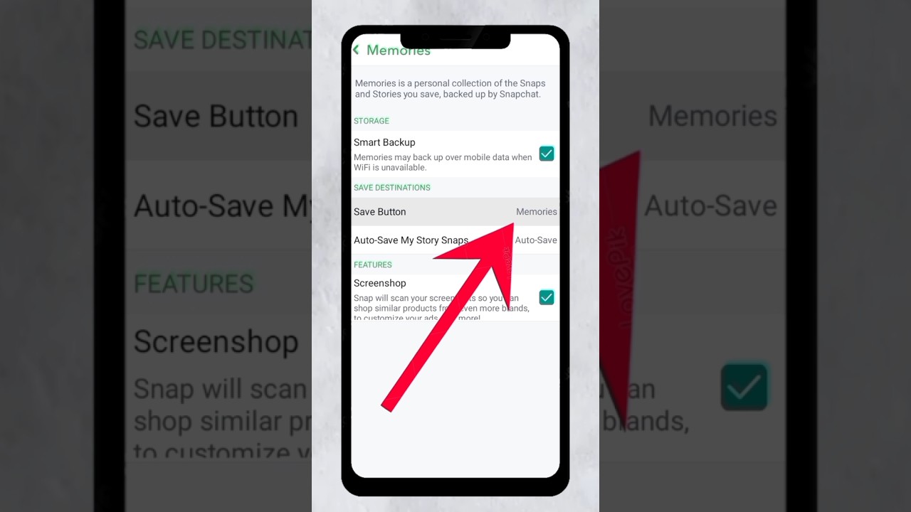Snapchat ka photo gallery me kaise laye 😱 How to save snapchat photos to your gallery | #shorts