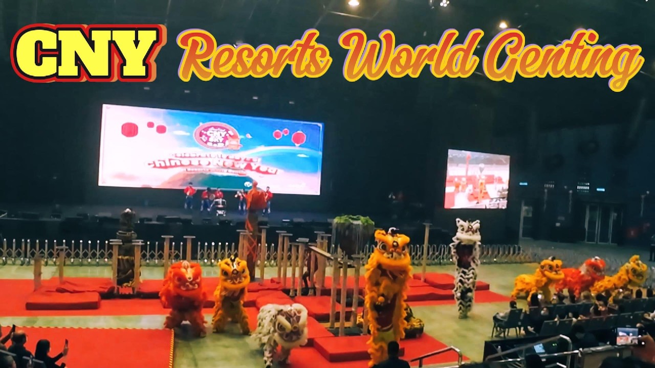 Chinese New Year Show at Resorts World Genting 🧧🐲 LED Dance & Lion Dance 2026!