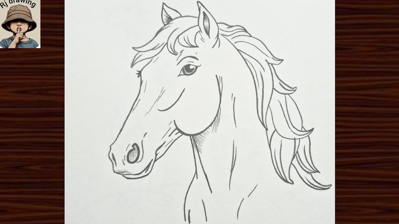 How to Draw a Horse with Pencil Easy Step by Step Sketch Tutorial