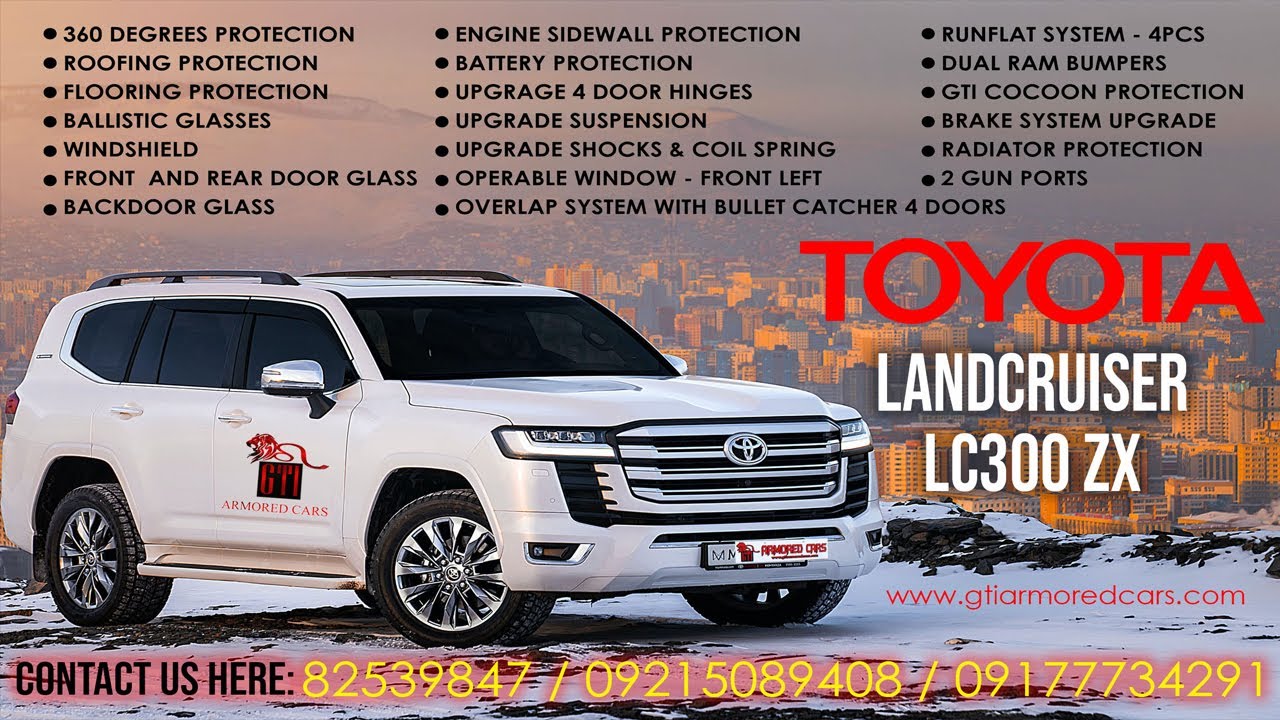GTI  BULLETPROOF LANDCRUISER 300 ZX