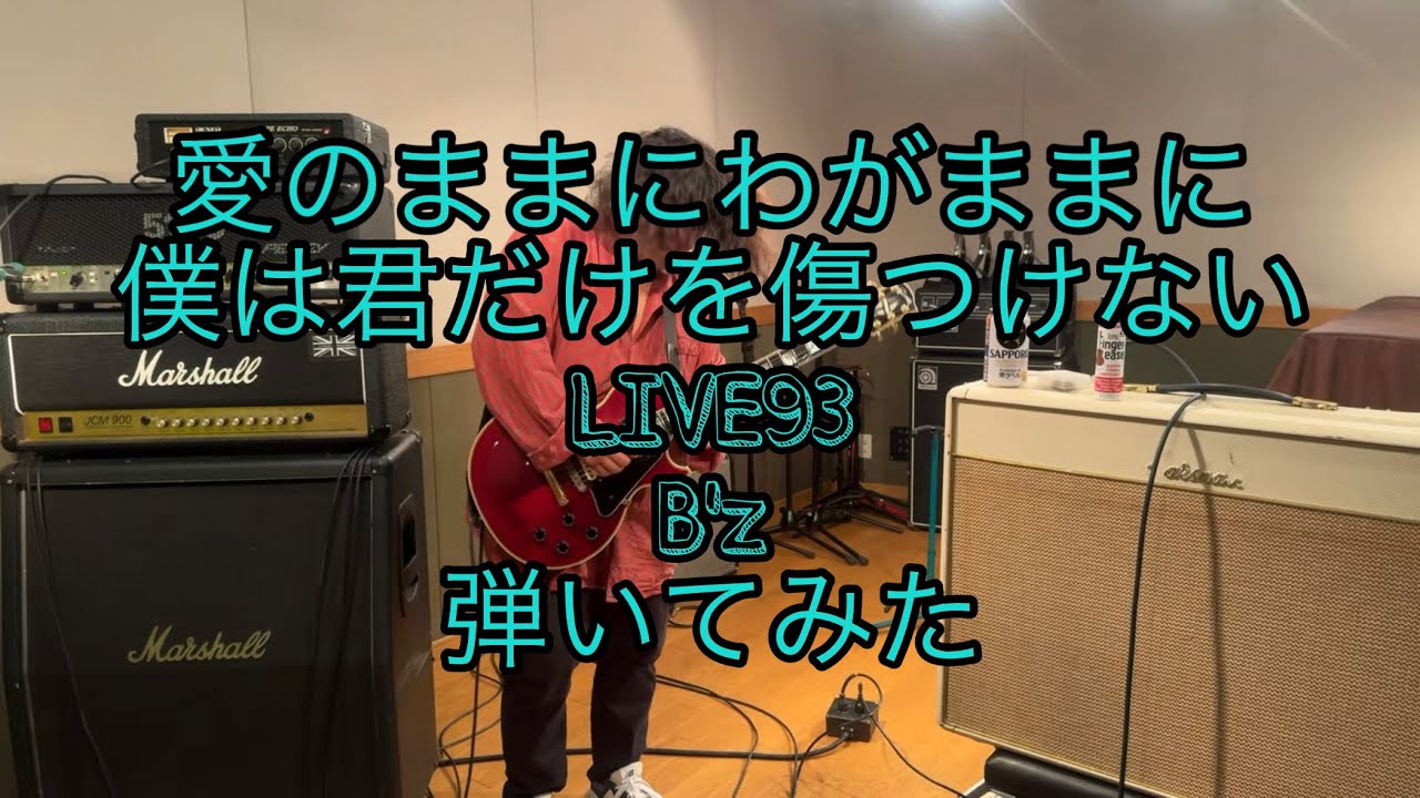 【弾いてみた】愛のままにわがままに僕は君だけを傷つけない LIVE93/B'z【Guitar Cover】