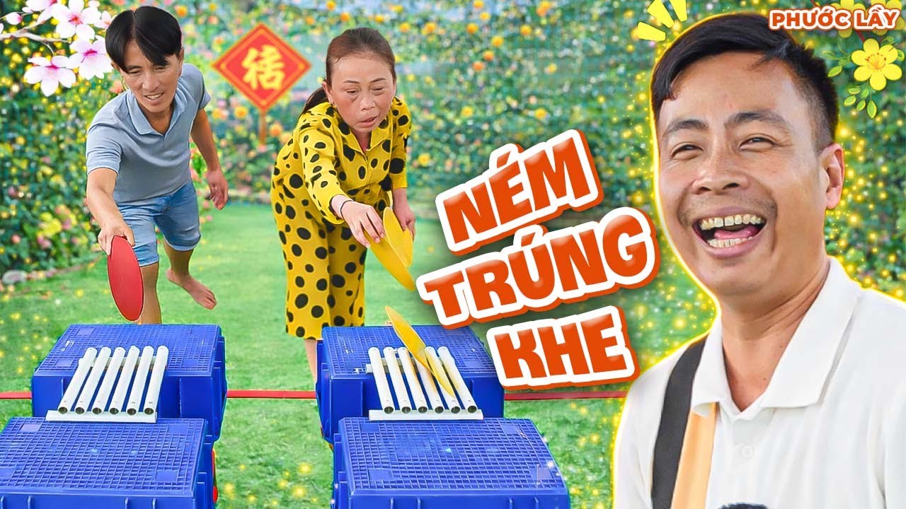 Thử Thách Ném Hình Tròn Trúng Khe - Ăn Xèng Hay Ăn Tỏi? | Phước Lầy