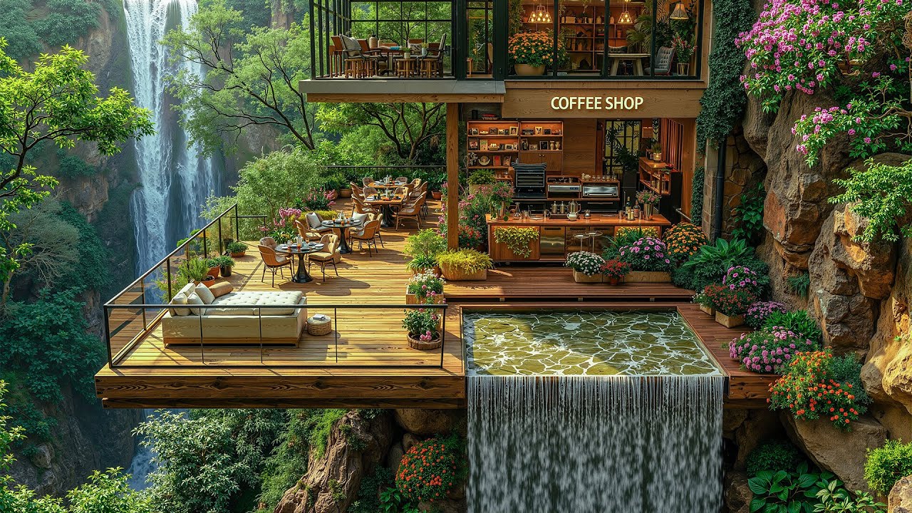 Gentle Outdoor Coffee Jazz in the Forest 🌿 Jazz Relaxing Music & Nature Ambience for Focus and Calm