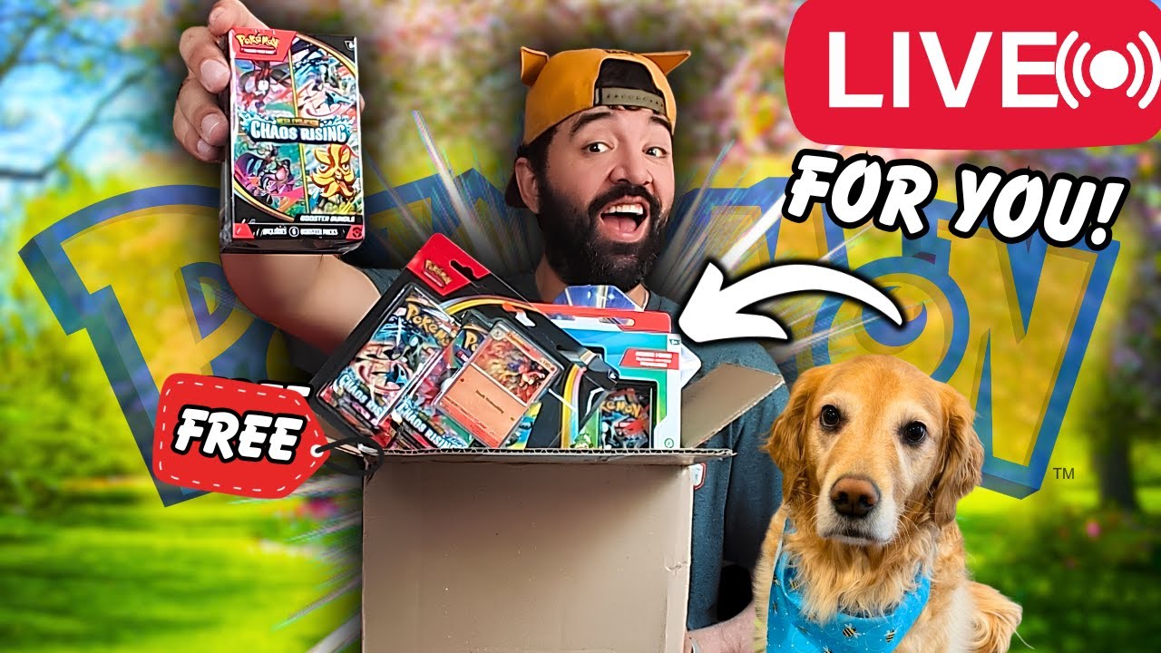 LIVE🔴Opening & Giving Away POKEMON Cards UNTIL The Box is Empty...