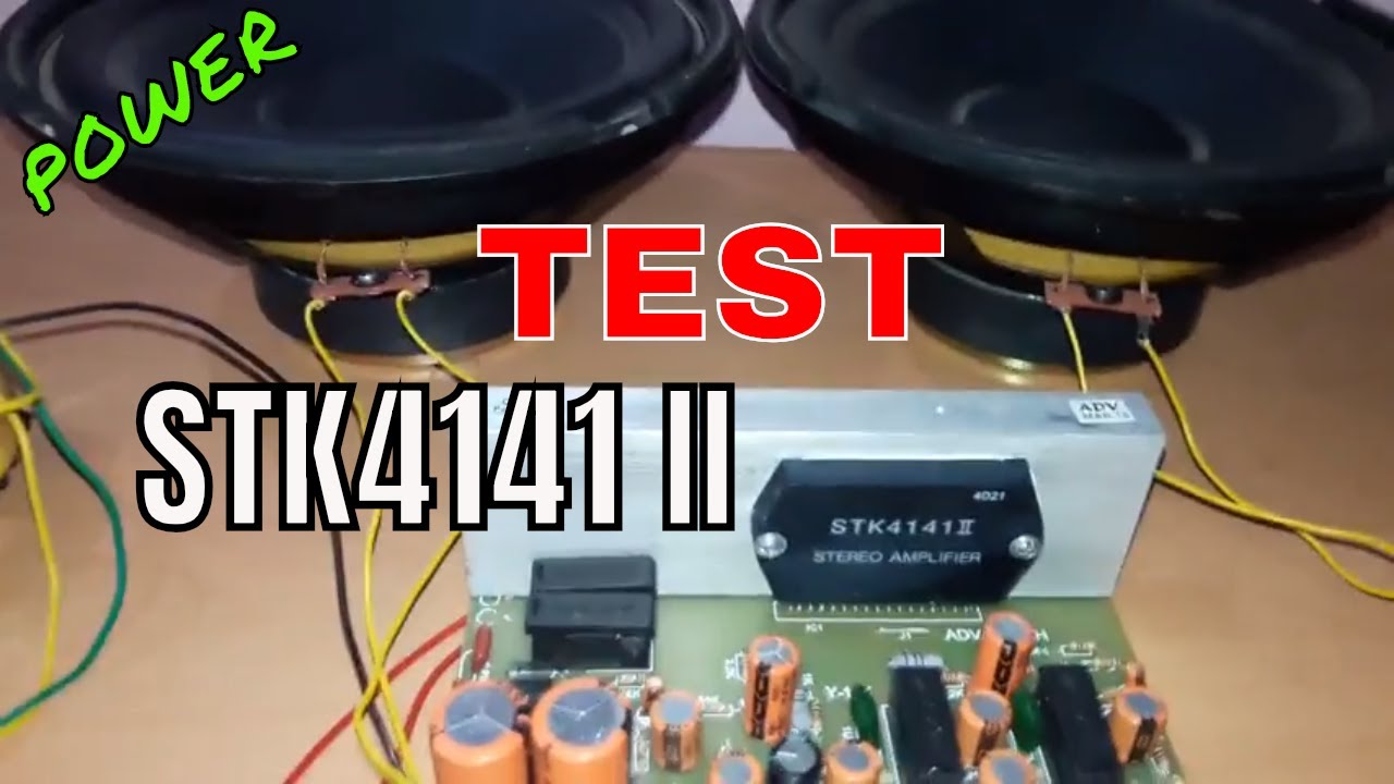 POWERFUL Stk4141 v.2 Amplifier board 🔊 sound TEST and REVIEW