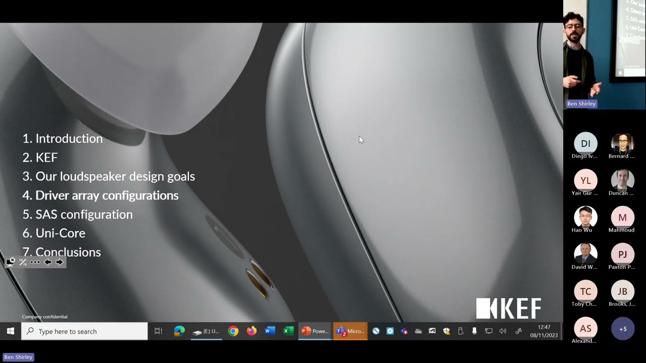 The KEF Uni-Core Driver Array and its Applications - David Bosch