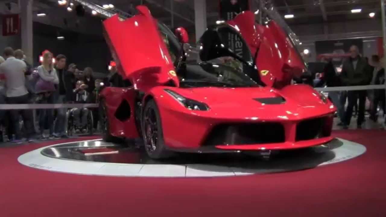 Carturner turntable with Ferrari la Ferrari at Oslo Motorshow