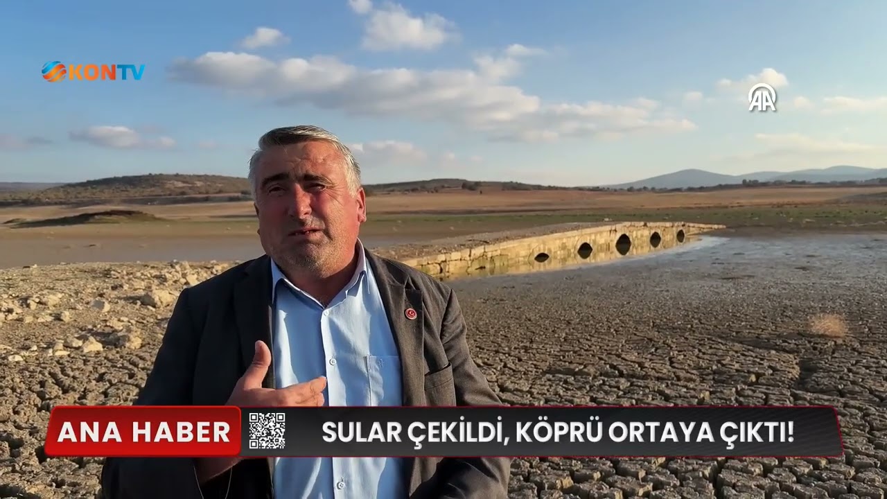 Sular &ccedil;ekildi, k&ouml;pr&uuml; ortaya &ccedil;ıktı