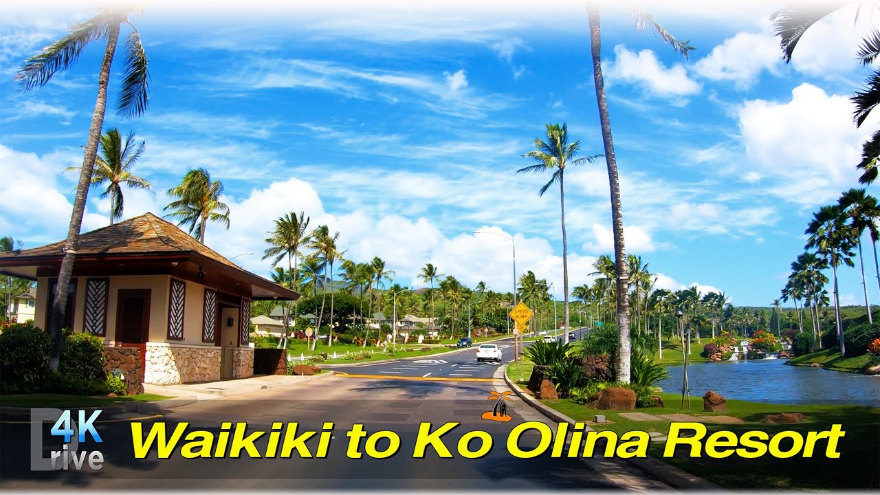 Ko Olina Resort | Drive from Waikiki | West Side of Oahu 🌴 Hawaii 4K Driving