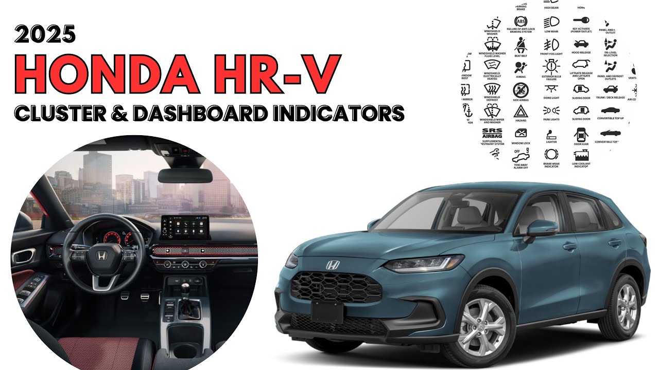 2025 Honda HR-V Cluster Display & Dashboard Warning Indicators guide