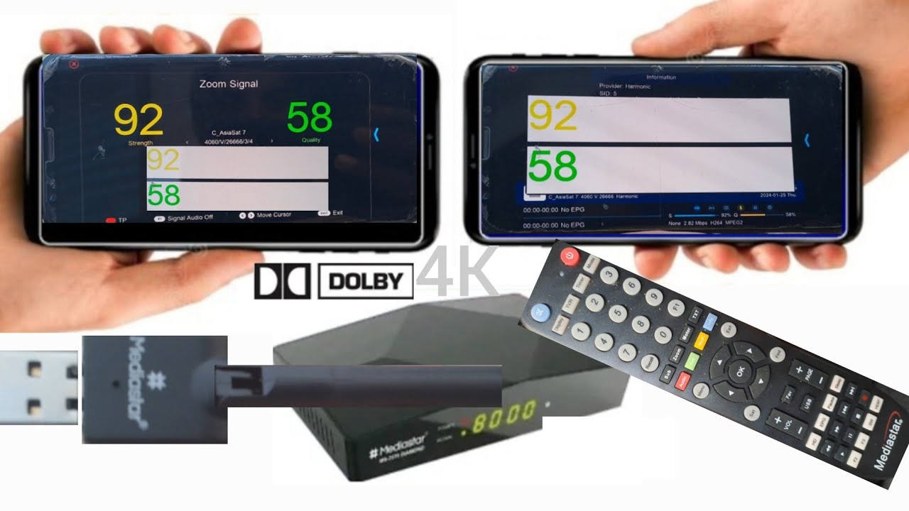 Mediastar Ms Daimond 7070 4K | GMScreen 10 Bit 4K UHD Complete 2024 4K