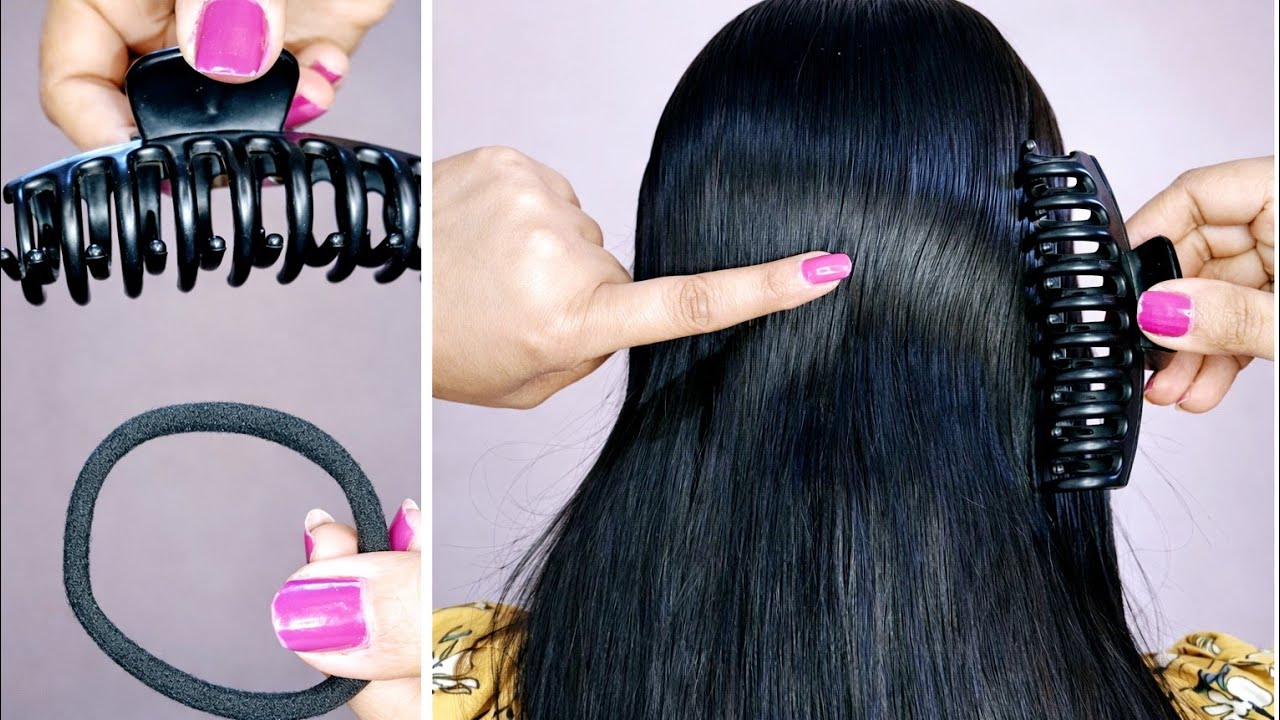 Claw clip hairstyles | Simple Juda hairstyles | Hairstyles for long hair | judabun | Hair style girl