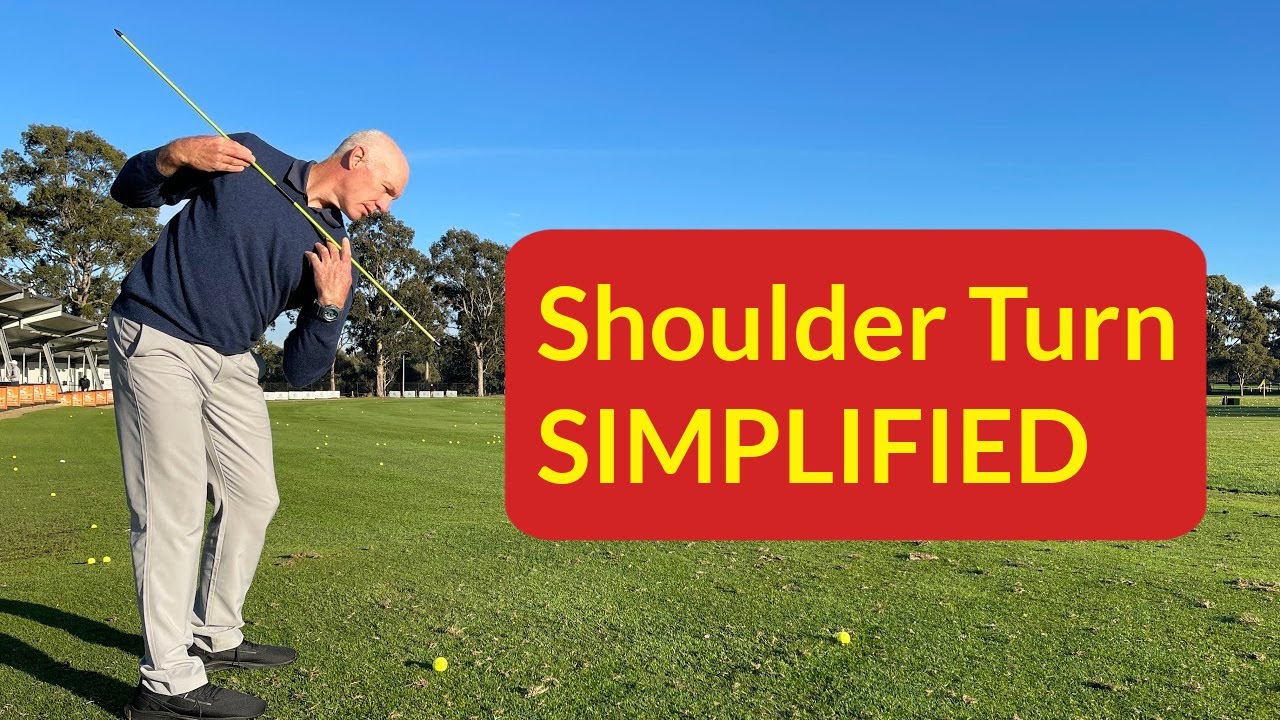 Rotating shoulders in your golf swing