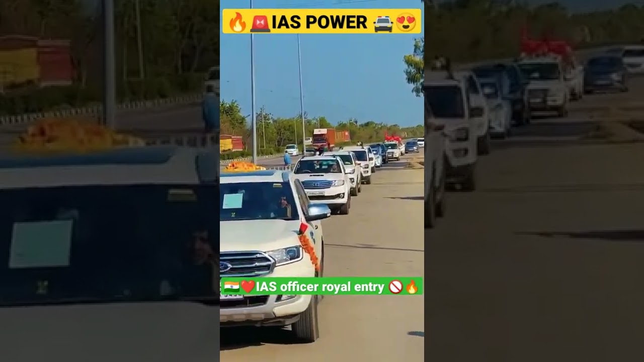 IAS powerful Royal ENTRY 🚓😍|| UPSC topper | grand IAS officer entry 🔥
