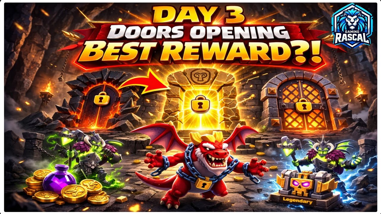 DAY 3 DOORS OPENING! 😱 INSANE REWARD?! | Unleash The Duke Event | Clash of Clans