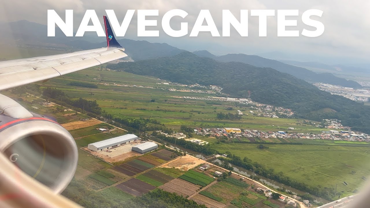 Embraer 195 da Azul pousando em Navegantes!