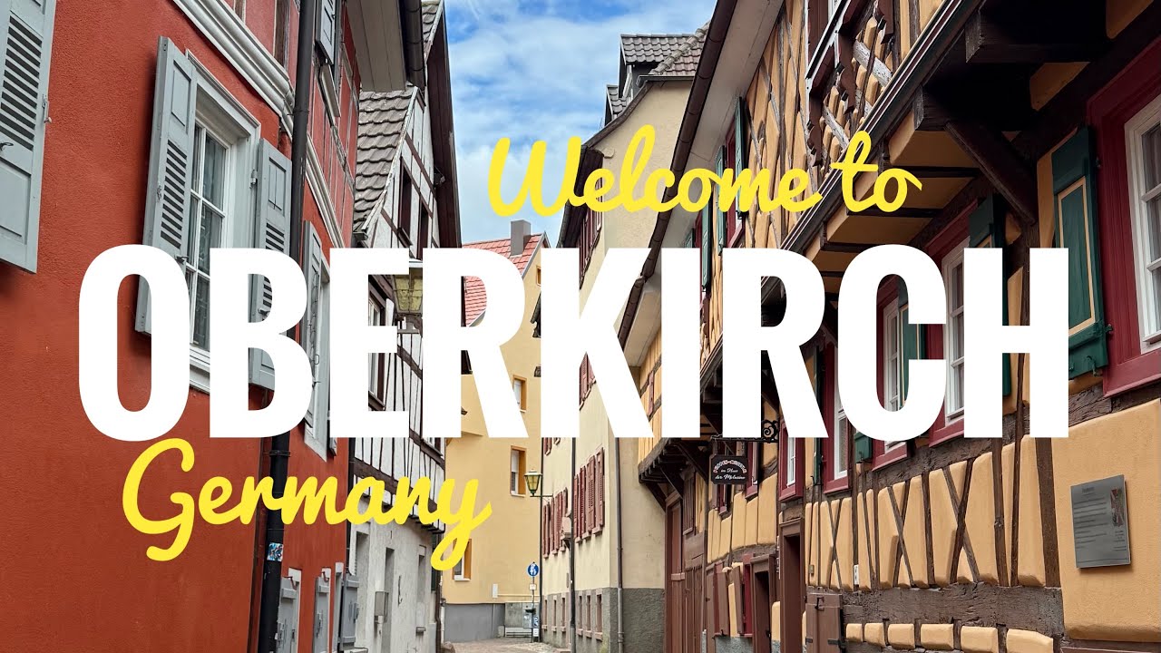 Oberkirch, Schwarzwald, Germany. Walking tour. 2025. 4K video