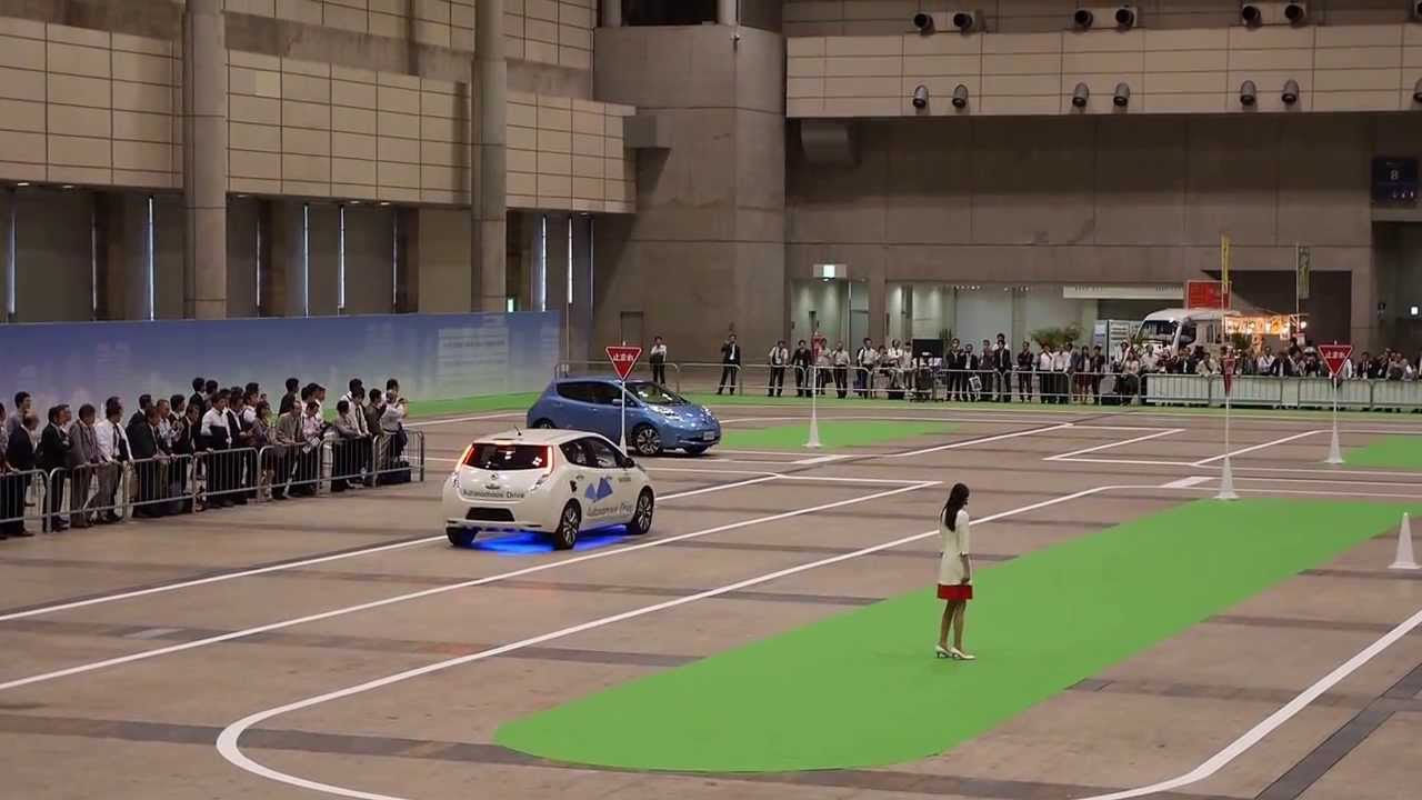 Nissan autonomous car at CEATEC 2013
